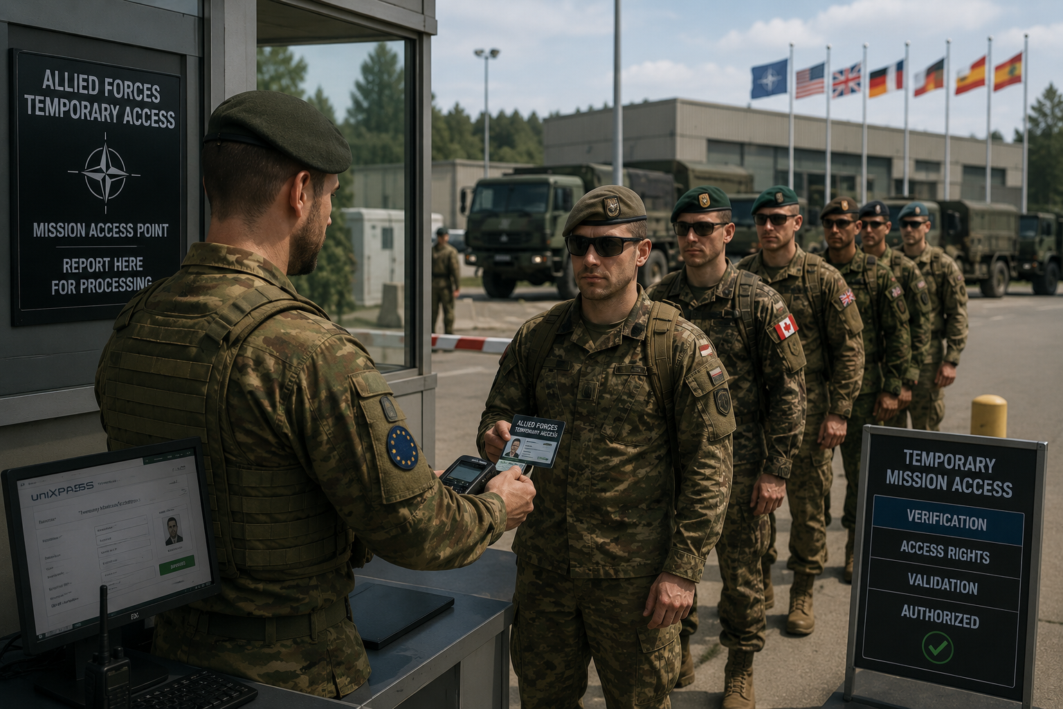 Temporary Mission Access for Allied Forces